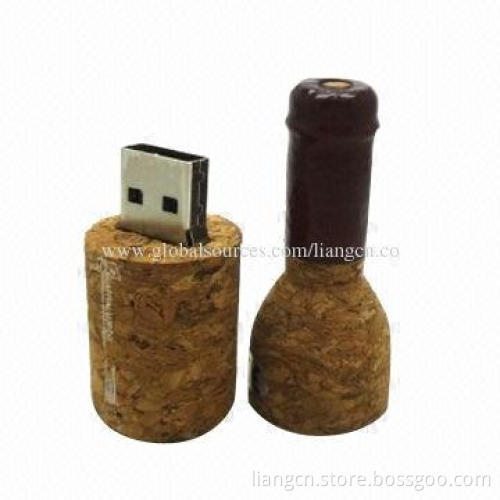 Bottle design full capacity USB flash drive, 1-64GB memory capacity